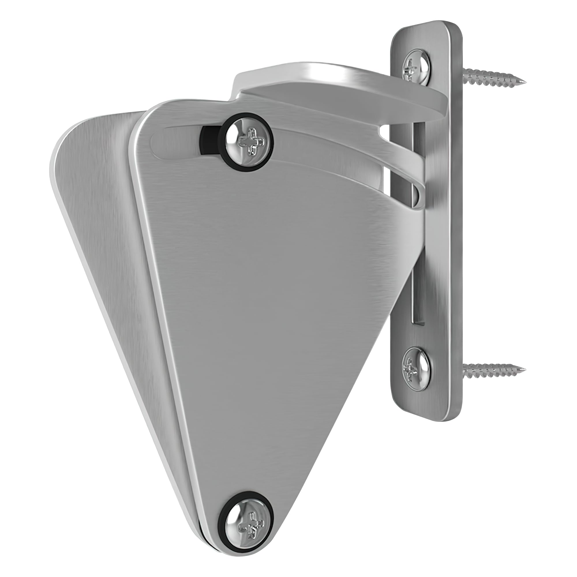 WINSOON Brushed Nickel Stainless Steel Sliding Privacy Latch for Barn Doors